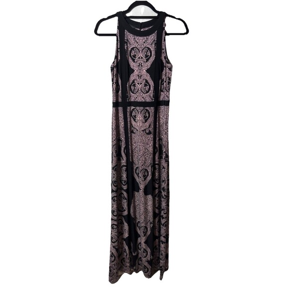 INC Womens Printed Keyhole Maxi Dress Curling Paisley Size Small - Picture 1 of 8